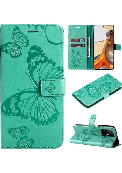 Xiaomi 11T/11T Pro Pu Deri Darbeye Kapak Manyetik Flip Case (Yurt Dışından)