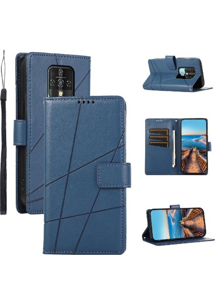 Tecno Camon 16 Kickstand Şok Emici Darbeye Dayanıklı Üç Için Flip Case (Yurt Dışından)