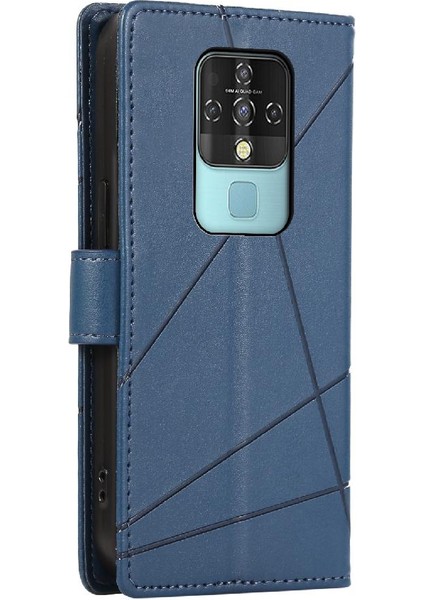 Tecno Camon 16 Kickstand Şok Emici Darbeye Dayanıklı Üç Için Flip Case (Yurt Dışından)