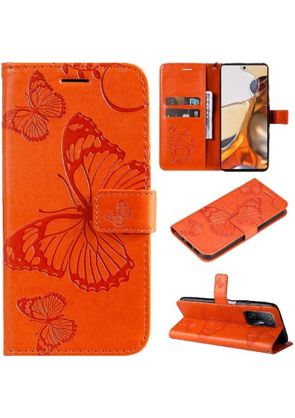 Xiaomi 11T/11T Pro Pu Deri Darbeye Kapak Manyetik Flip Case (Yurt Dışından)