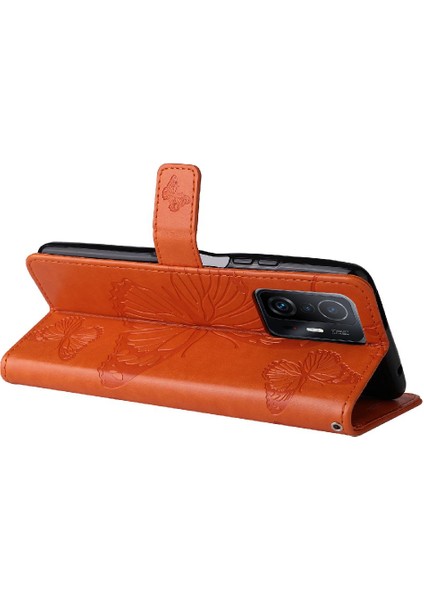 Xiaomi 11T/11T Pro Pu Deri Darbeye Kapak Manyetik Flip Case (Yurt Dışından)