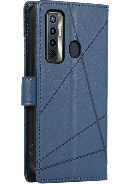 YH Market Tecno Camon 17 Darbeye Kickstand Üç Kart Yuvaları Şok Için Flip Case (Yurt Dışından)