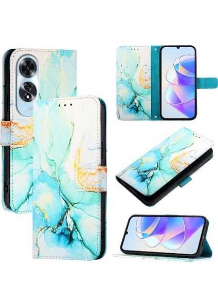 Oppo A60 4g Kickstand Cüzdan Mermer Desen Pu Deri Için Kılıf (Yurt Dışından) indirimleri