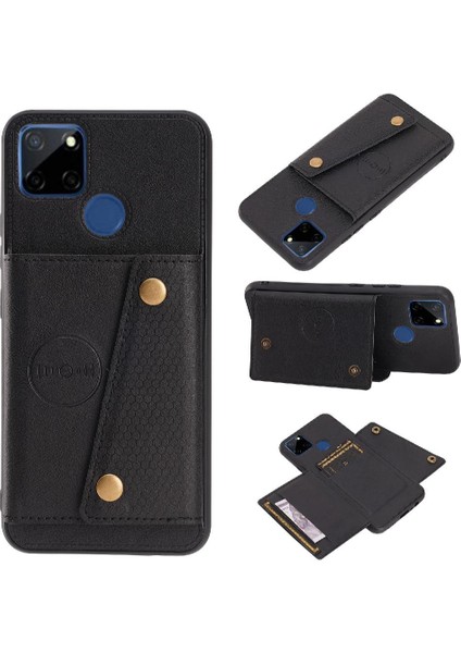 Cüzdan Durumda Realme C25S Buit Demir Darbeye Koruyucu Cüzdan Durumda (Yurt Dışından)