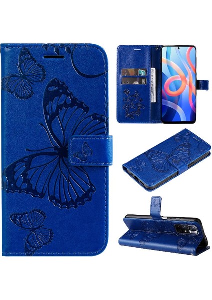 Xiaomi Redmi Not 11T Için Flip Case 5g Darbeye Kapak Kart Yuvası ile Pu (Yurt Dışından)