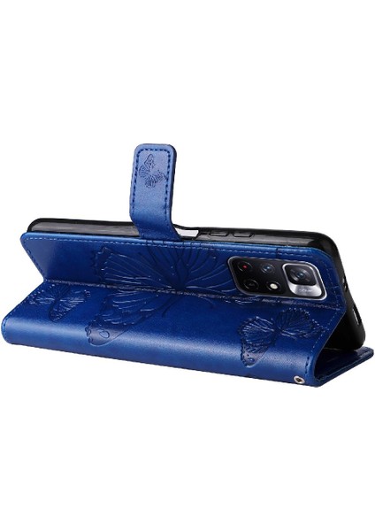 Xiaomi Redmi Not 11T Için Flip Case 5g Darbeye Kapak Kart Yuvası ile Pu (Yurt Dışından)