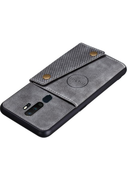 Oppo A9 2020 Buit Için Cüzdan Kılıf Demir Cüzdan Kılıf Kickstand Darbeye (Yurt Dışından)