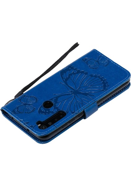 Kart Yuvası Standı ile Xiaomi Redmi Not 8 Için Flip Case Kickstand Pu (Yurt Dışından)