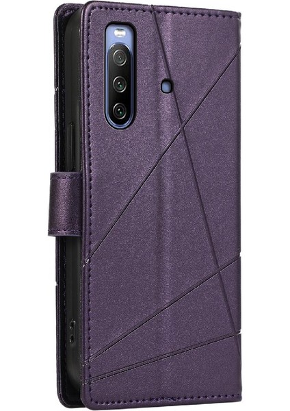 YH Market Sony Xperia 10 Iii Için Flip Case Kickstand Şok Emici Darbeye (Yurt Dışından)