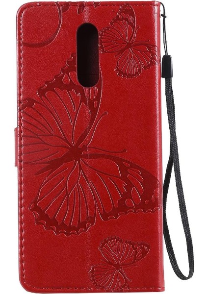 Nokia 3.2 Flip Kickstand Pu Deri Manyetik Kapak Kapak Için Flip Case (Yurt Dışından)