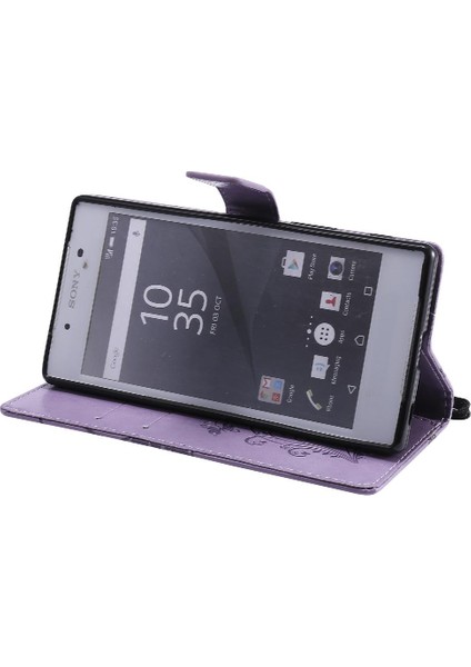 Sony Xperia Z5 Flip Kickstand Manyetik Kapak Için Flip Case Kart Yuvası ile (Yurt Dışından) fiyatları
