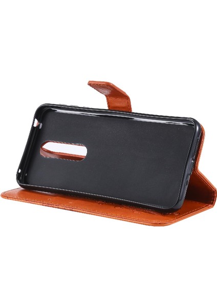 Nokia 7.1 Için Flip Case Pu Deri Flip Kickstand Manyetik Kapak Kapak (Yurt Dışından)