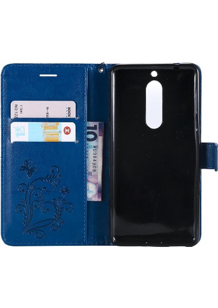 Nokia 5 Flip Kickstand Darbeye Kapak Manyetik Kapak ile Flip Case (Yurt Dışından)