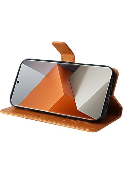Xiaomi Redmi Not Için Kılıf 13 Pro Artı Kart Yuvası Standı ile Pu Deri (Yurt Dışından)