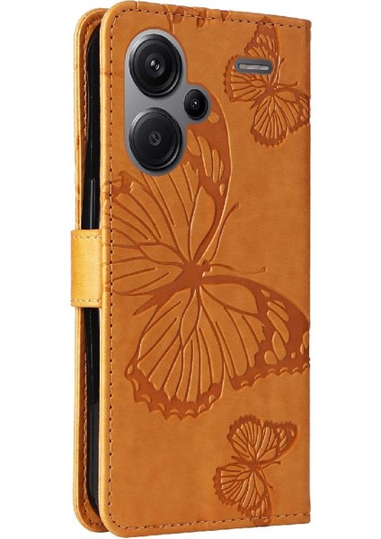 Xiaomi Redmi Not Için Kılıf 13 Pro Artı Kart Yuvası Standı ile Pu Deri (Yurt Dışından)