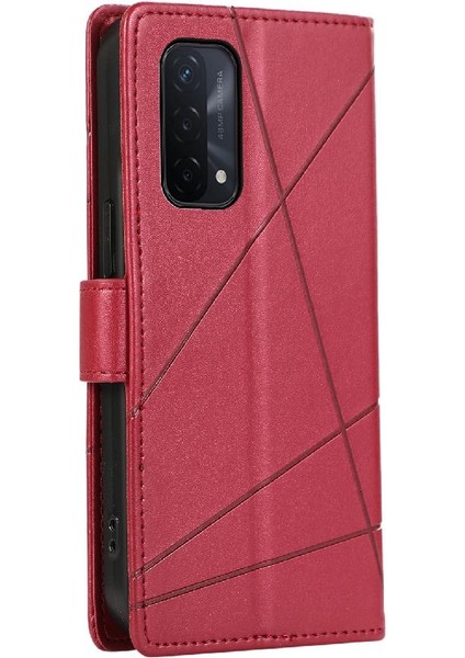 Oppo A93 Şok Emici Kickstand Üç Kart Yuvaları Için Flip Case (Yurt Dışından)