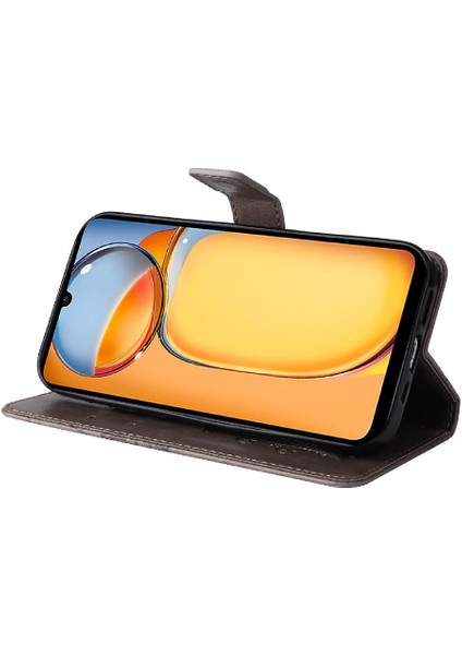 Kart Yuvası Standı ile Xiaomi Redmi 13C 4g Için Kılıf Pu Deri Kapak Çevirin (Yurt Dışından) modelleri