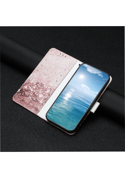 Google Piksel 6 Tam Koruma Için Flip Case Mermer Desen Manyetik Pu (Yurt Dışından)