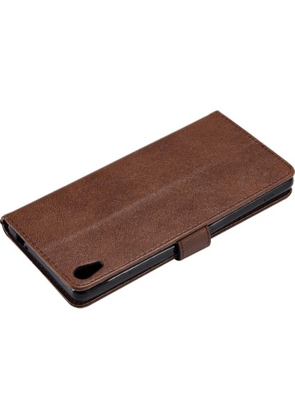 Kart Yuvası ile Sony Xperia Xa Ultra Için Flip Case Yüksek Kalite Deri (Yurt Dışından)