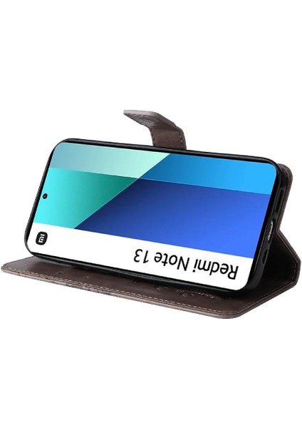 Xiaomi Redmi Not 13 Için Flip Case 4g Flip Kickstand Pu Deri Darbeye (Yurt Dışından)