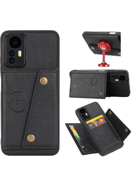 Cüzdan Durumda Xiaomi Redmi Not 12S Cüzdan Durumda Kart Tutucu Kickstand Içinde (Yurt Dışından)