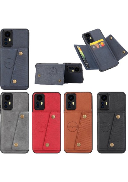 Cüzdan Durumda Xiaomi Redmi Not 12S Cüzdan Durumda Kart Tutucu Kickstand Içinde (Yurt Dışından)