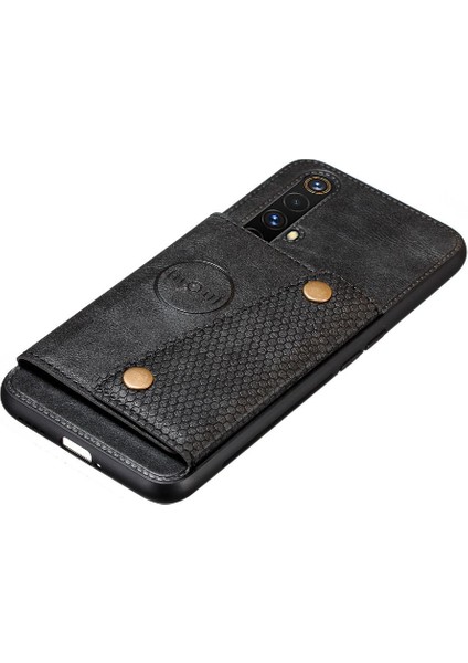 Realme X50 5g Cüzdan Kılıf Için Cüzdan Kılıf Kart Tutucu Darbeye Kickstand (Yurt Dışından)
