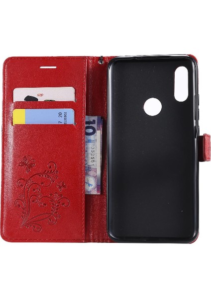 Xiaomi Redmi 7 Için Flip Case Manyetik Kapak Pu Deri Kart Yuvası ile Çevirin (Yurt Dışından)