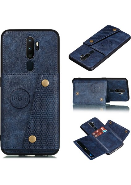Oppo A9 2020 Buit Için Cüzdan Kılıf Demir Cüzdan Kılıf Kickstand Darbeye (Yurt Dışından)