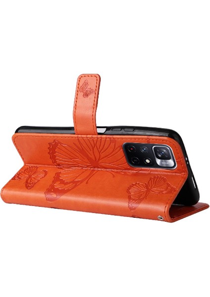 Xiaomi Redmi Not 11T Için Flip Case 5g Darbeye Kapak Kart Yuvası ile Pu (Yurt Dışından)