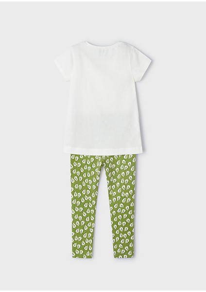 Kız Çocuk Tişört Tayt Ikili Takım Krem 3711 fiyatları