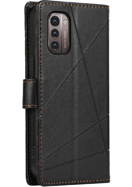 Nokia G21 Kickstand Darbeye Şok Emici Üç Kart Için Flip Case (Yurt Dışından)