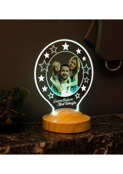 Aile Fotoğraflı Hediye, Eşe Hediye, Kişiye Özel Resimli Led Lamba, Fotoğraflı Gece Lambası, Eşe, Aileye ve Sevgiliye Özel Hediye fırsatları
