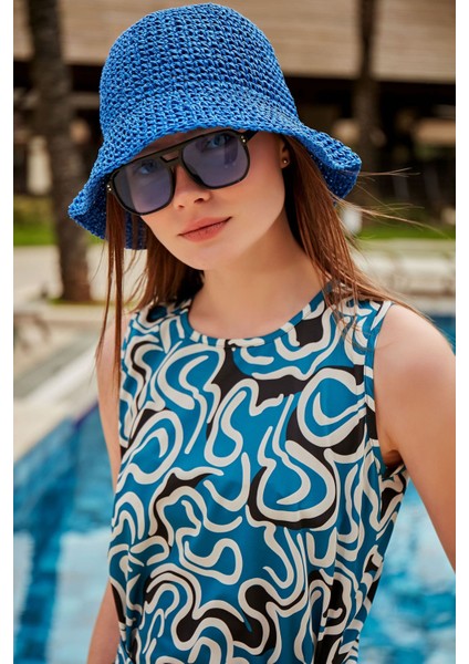 Likralı Siyah Taytlı Yarı Kapalı Mayo M2444 indirimleri