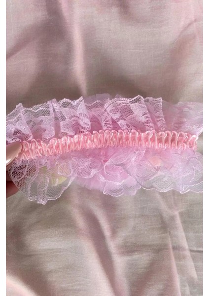 Pembe Renk Taç Figürlü Çocuk Saç Bandı modelleri