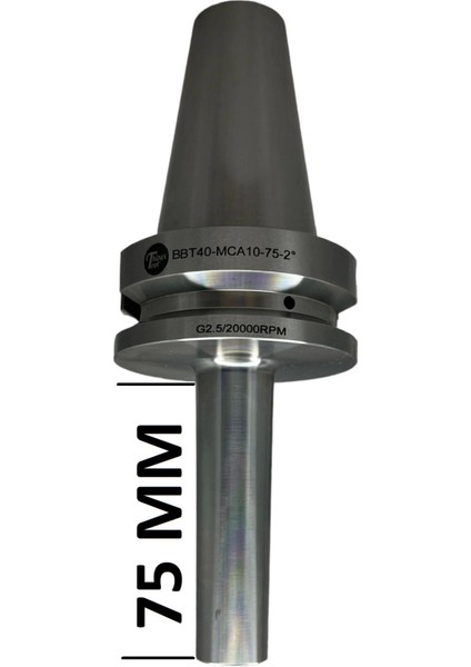 BBT40 MCA10 - 75 Boy Vidalı Tutucu M10X75 Boy Vidalı Tutucu 20.000 Devir Balans Alınmıştır