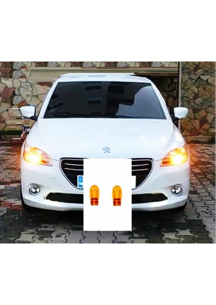 Peugeot 301 Uyumlu Turuncu Gündüz Farı Ampulü T20 21W