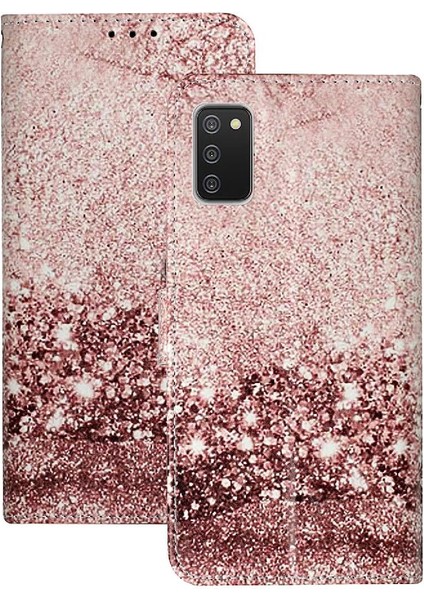 Samsung Galaxy A02S Tam Koruma Pu Deri Cüzdan Kart Için Flip Case (Yurt Dışından)