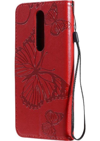 Oppo F11 Pro Flip Kickstand Için Flip Case Kart Yuvası Standı ile Pu Deri (Yurt Dışından)