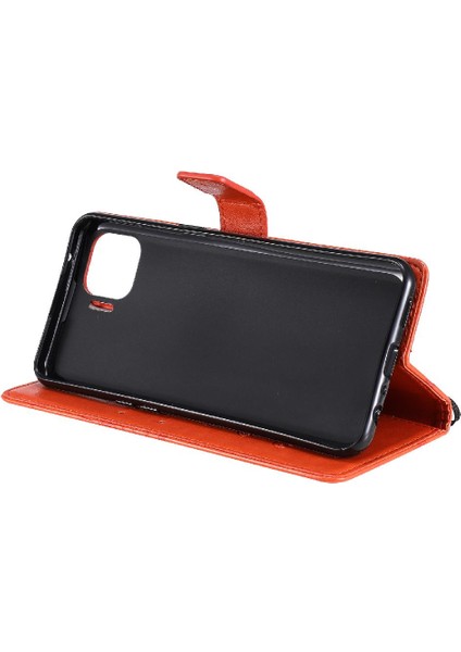 Oppo F17 Pro Için Flip Case Darbeye Kapak Kart Yuvası Standı ile Pu Çevirin (Yurt Dışından)
