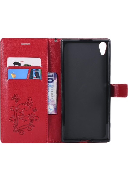 Manyi Mall Sony Xperia Xa1 Ultra Pu Deri Flip Case Kickstand Manyetik (Yurt Dışından)