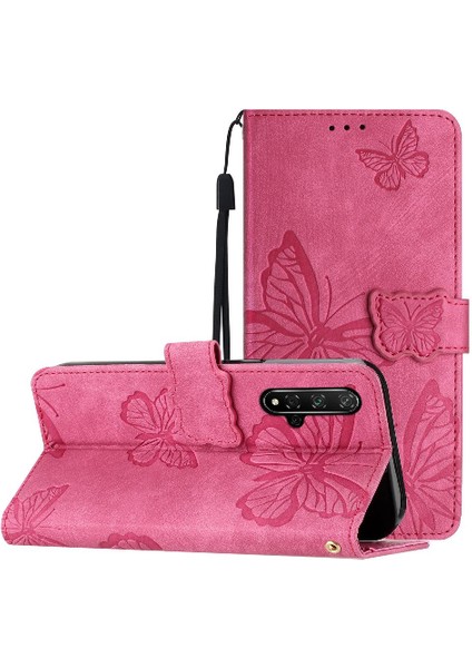 Huawei Nova 5t Için Flip Case Kart Yuvaları Tutucu Manyetik Kapatma Cüzdan Pu (Yurt Dışından)