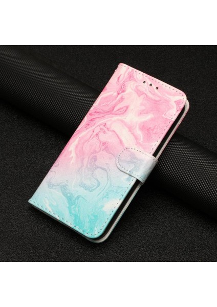 Samsung Galaxy S20 Artı Pu Deri Cüzdan Manyetik Mermer Için Flip Case (Yurt Dışından)