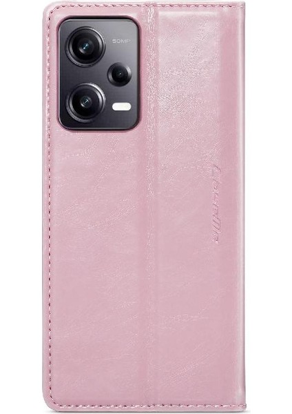 Xiaomi Poco X5 Pro 5g Için Flip Case Kart Tutucu Çılgın At Pu Deri (Yurt Dışından)