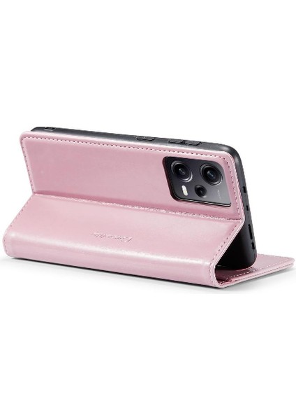 Xiaomi Poco X5 Pro 5g Için Flip Case Kart Tutucu Çılgın At Pu Deri (Yurt Dışından)