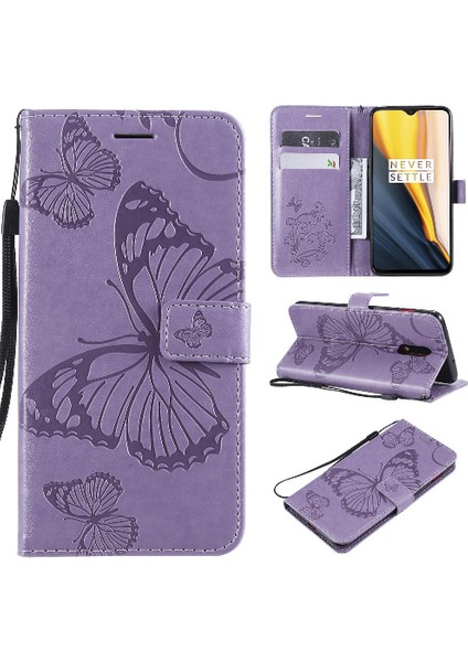 Oneplus 6t Için Flip Case Pu Deri Darbeye Kapak ile Kickstand Çevirin (Yurt Dışından)