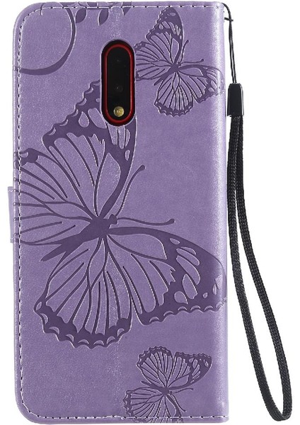Oneplus 6t Için Flip Case Pu Deri Darbeye Kapak ile Kickstand Çevirin (Yurt Dışından)