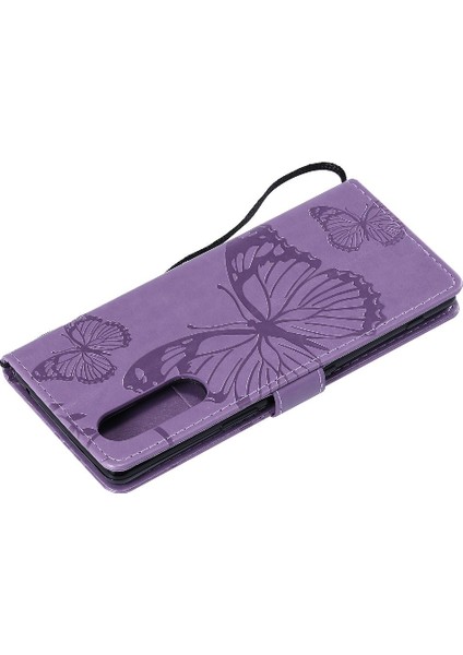 Sony Xperia 5 Flip Kickstand Manyetik Kapak Pu Deri ile Flip Case (Yurt Dışından)