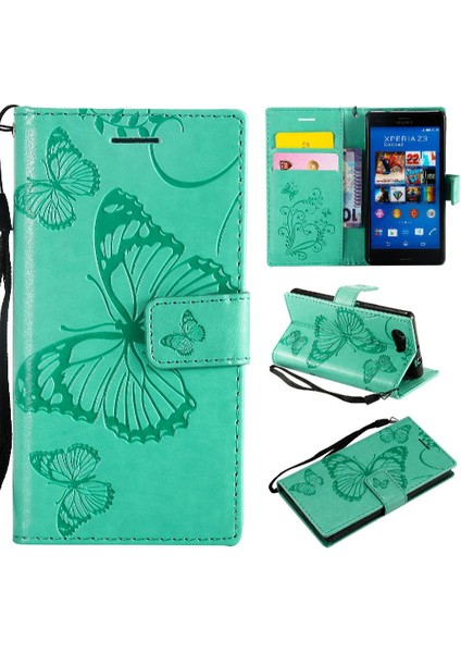 Sony Xperia Z3 Mini Pu Deri Darbeye Kapak Için Flip Case Manyetik (Yurt Dışından)