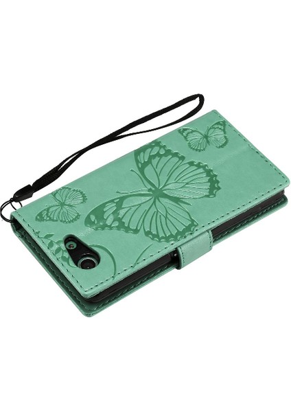 Sony Xperia Z3 Mini Pu Deri Darbeye Kapak Için Flip Case Manyetik (Yurt Dışından)